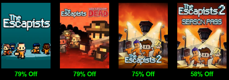 Up to 79% off The Escapists at Green Man Gaming