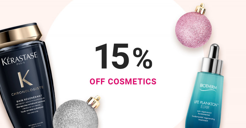 15 % OFF Cosmetics on NOTINO